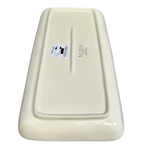 Rae Dunn Christmas Platter NAUGHTY & NICE White Black Long Letters NWT 2017 OG - Picture 13 of 16